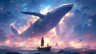 唯美鲸鱼与少年