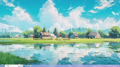 清新插画-桌面主题