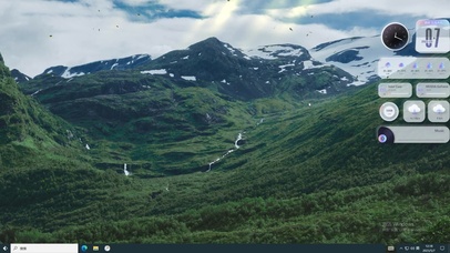 4K森林绿海 深林 蓝天