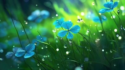 小清新护眼四叶草