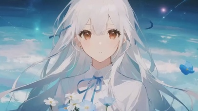 二次元氛围感少女