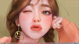 嘟嘴可爱美女