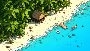 清新碧海森林