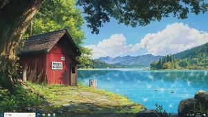 湖岸赤庐-桌面主题