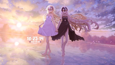 双生黑白裙女孩