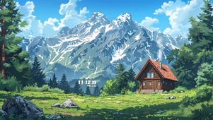 唯美森林小屋