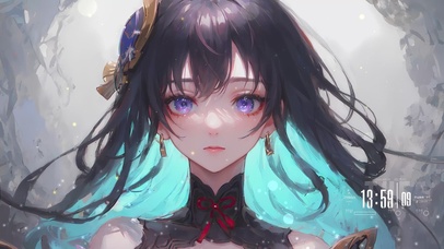 古风长发精致少女