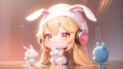 4k可爱兔子萝莉