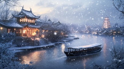 冬日秦淮河畔