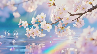 清新梦幻水上花