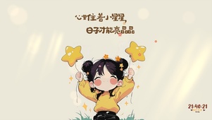 心里住着小星星，日子才能亮晶晶