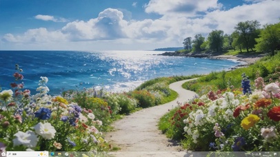 晴岸花径-桌面主题