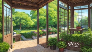 4K护眼植物园