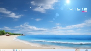 夏日舒适海边