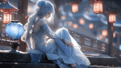 4K唯美清纯气质古风国风少女