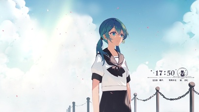 可爱双马尾女孩