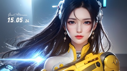 长发机甲美少女