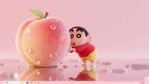 可爱小新和蜜桃主题