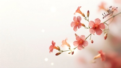 光影中的凌霄花