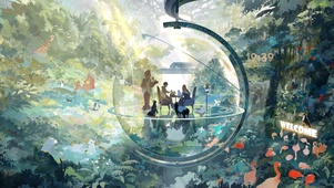 唯美梦幻远古森林花园