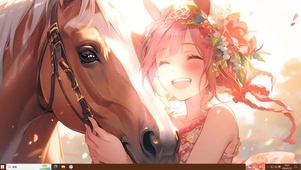 马和少女