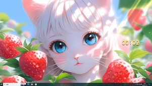 可爱猫咪女孩