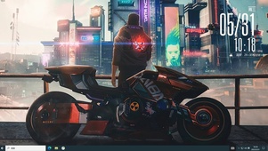 赛博朋克2077 炫酷机车