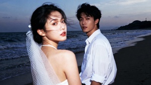 海雾暮色的婚纱情诗