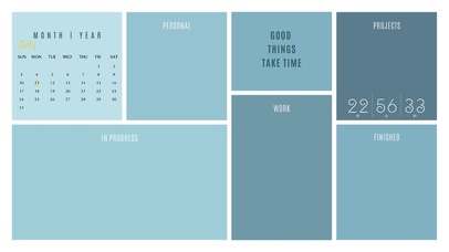 4k高清简约分区桌面