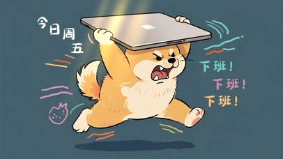 周五下班可爱壁纸