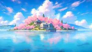 海边樱花小屋	