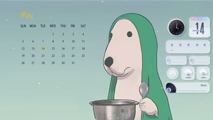 绿狗敲锅