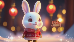 4K玉兔迎春