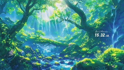 护眼AI森林壁纸