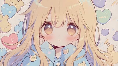 唯美可爱卡通女孩