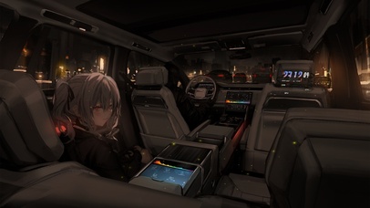 动感汽车与少女