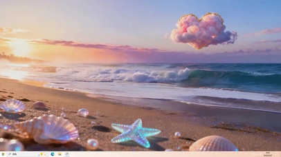 晚霞海景桌面主题