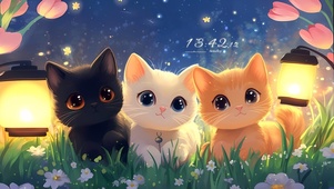 守护星空猫咪