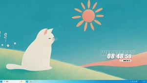 可爱猫咪桌面主题