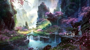 山水桃花仙境