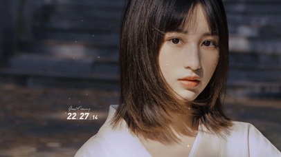 4K 冷酷眼神中发美女