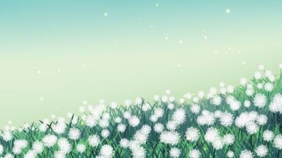 护眼壁纸-蒲公英地的萤火虫