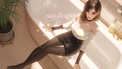 发丝如瀑布般倾泻而下