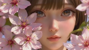 樱色花笺里的春日凝眸