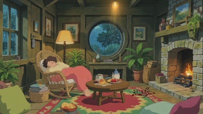 治愈雨夜温馨客厅