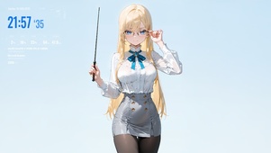 唯美金发少女