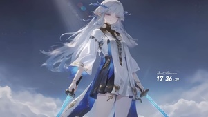 银发精灵少女