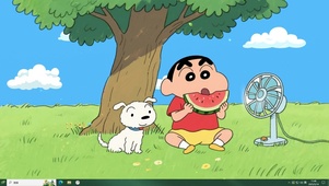 凉夏日吃瓜小新主题