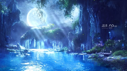 唯美梦幻月光仙境