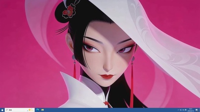 治愈插画风女孩